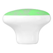 groene en grijze marmer keramische knop (Zijkant)
