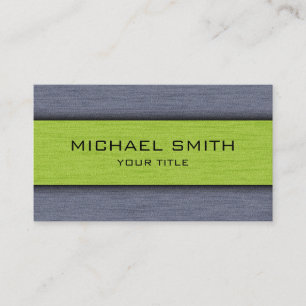 Groene en Grijze Professionele Modern Visitekaartje