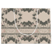 Groene en heldere, Hawaiiaanse stijlkerst Groot Cadeauzakje (Achterkant)