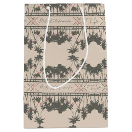 Groene en heldere, Hawaiiaanse stijlkerst Medium Cadeauzakje