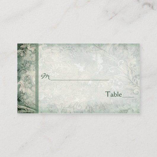 Groene en Ivoor Bloemen Plaatskaarten Plaatskaartje (Voorkant)