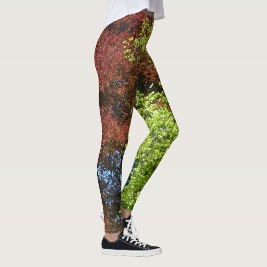 Groene en koperbeukenlegging leggings (Rechts)