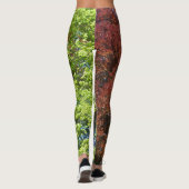 Groene en koperbeukenlegging leggings (Achterkant)