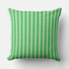 Groene en lichte groene Stripes Pillow Kussen