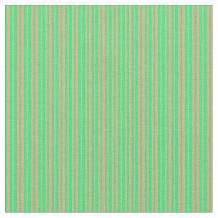 Groene en lichte zalmkleurige lijnen stof