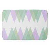 Groene en lila driehoeken badmat (Voorkant)