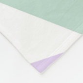 Groene en lila driehoeken fleece deken (Hoek)