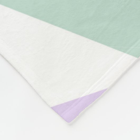 Groene en lila driehoeken fleece deken (Hoek)