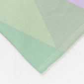 Groene en lila driehoeken fleece deken (Hoek)