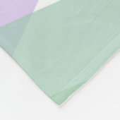 Groene en lila driehoeken fleece deken (Hoek)