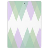 Groene en lila driehoeken klembord (Achterkant)