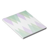 Groene en lila driehoeken notitieblok (Schuin)