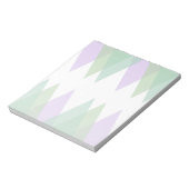 Groene en lila driehoeken notitieblok (Linkerzijde)