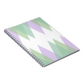 Groene en lila driehoeken notitieboek (Rechterzijde)