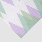 Groene en lila driehoeken tissuepapier (Detail)