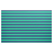Groene en Midnight Blue Lines Stof (Fat Quarter)