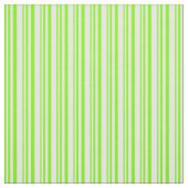 Groene en Mint Cream gekleurde Stripes Stof (Swatch)