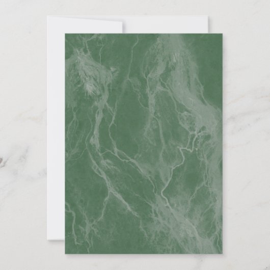 Groene en moderne Afstuderen partij Kaart (Achterkant)