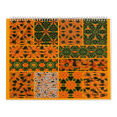 Groene en Oranje Dahlia Kalender (Hoes)