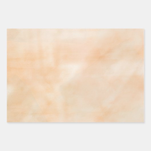 Groene en Oranje gedifferentieerde Waterverf Inpakpapier Vel (Voorkant 3)