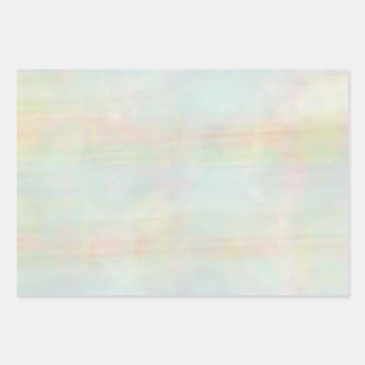 Groene en Oranje gedifferentieerde Waterverf Inpakpapier Vel (Voorkant 2)