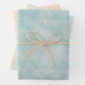 Groene en Oranje gedifferentieerde Waterverf Inpakpapier Vel (In situ)