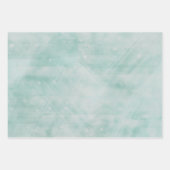 Groene en Oranje gedifferentieerde Waterverf Inpakpapier Vel (Voorkant)