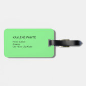 Groene en Oranje palmbladeren Bagagelabel (Achterkant horizontaal)