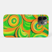 Groene en Oranje spiraal Case-Mate iPhone Case (Achterkant (horizontaal))