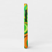 Groene en Oranje spiraal Case-Mate iPhone Case (Achterkant/links)