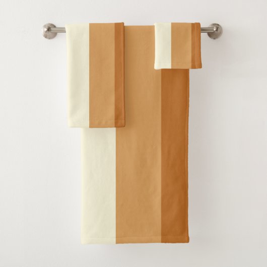 Groene en oranje strepen bad handdoek (Insitu)