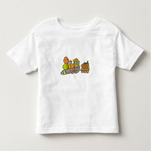 Groene en Oranje trein Kinder Shirts