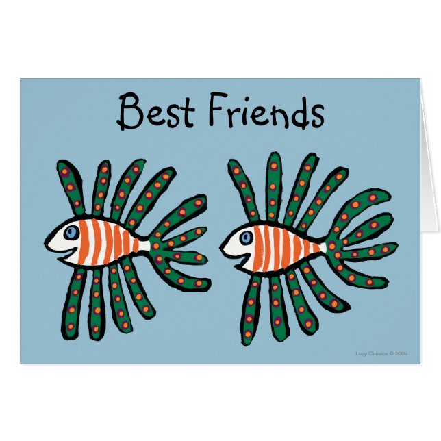 Groene en Oranje tweekleppige vis (Voorkant Horizontaal)