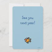 Groene en Oranje tweekleppige vis Bedankkaart (Achterkant)