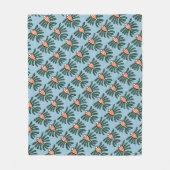 Groene en Oranje tweekleppige vis Fleece Deken (Voorkant)