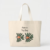 Groene en Oranje tweekleppige vis Grote Tote Bag (Voorkant)