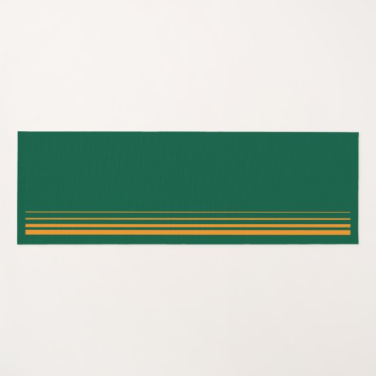 Groene en Oranje yogamat (Voorkant (horizontaal))