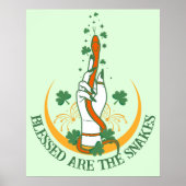 Groene en orthoge Alle slangen Dag Shamrock Serpen Poster (Voorkant)