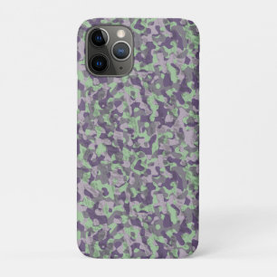 groene en paarse camouflage abstract Case-Mate iPhone case
