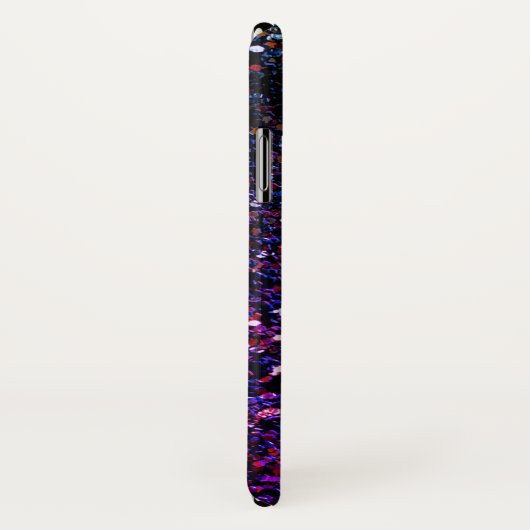 Groene en Paarse Glitter komet sterren & Monogram Case-Mate iPhone Case (Achterkant / rechts)