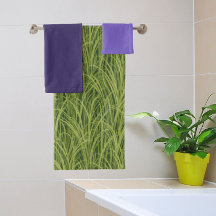 Groene en Paarse Iris  Botanische Kunst