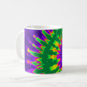 Groene en Paarse kleurstof Koffiemok (Voorkant links)