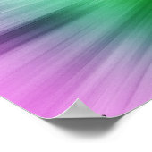 Groene en Paarse kleurstof Poster (Hoek)