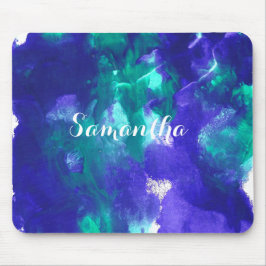 Groene en Paarse kunst Muismat