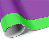 Groene en Paarse Pencil Stripes Cadeaupapier (Rol Hoek)