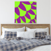 Groene en Paarse schaaldieren Canvas Afdruk (Insitu (Slaapkamer))