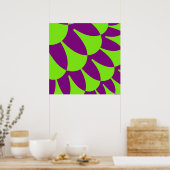 Groene en Paarse schaaldieren Poster (Keuken)