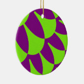 Groene en paarse schubben keramisch ornament (Rechts)
