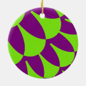 Groene en paarse schubben keramisch ornament (Achterkant)
