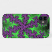 Groene en Paarse Snowflake Case-Mate iPhone Case (Achterkant (horizontaal))